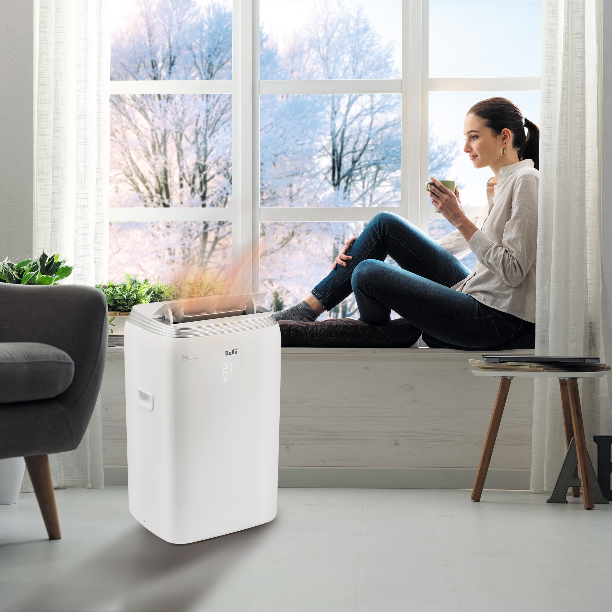 Кондиционер мобильный Ballu Platinum Comfort BPHS-15H — изображение 8